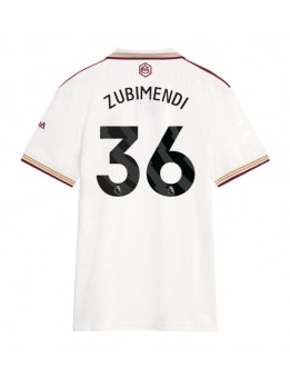 Billige Arsenal Martin Zubimendi #36 Tredjedrakt Dame 2025-26 Kortermet